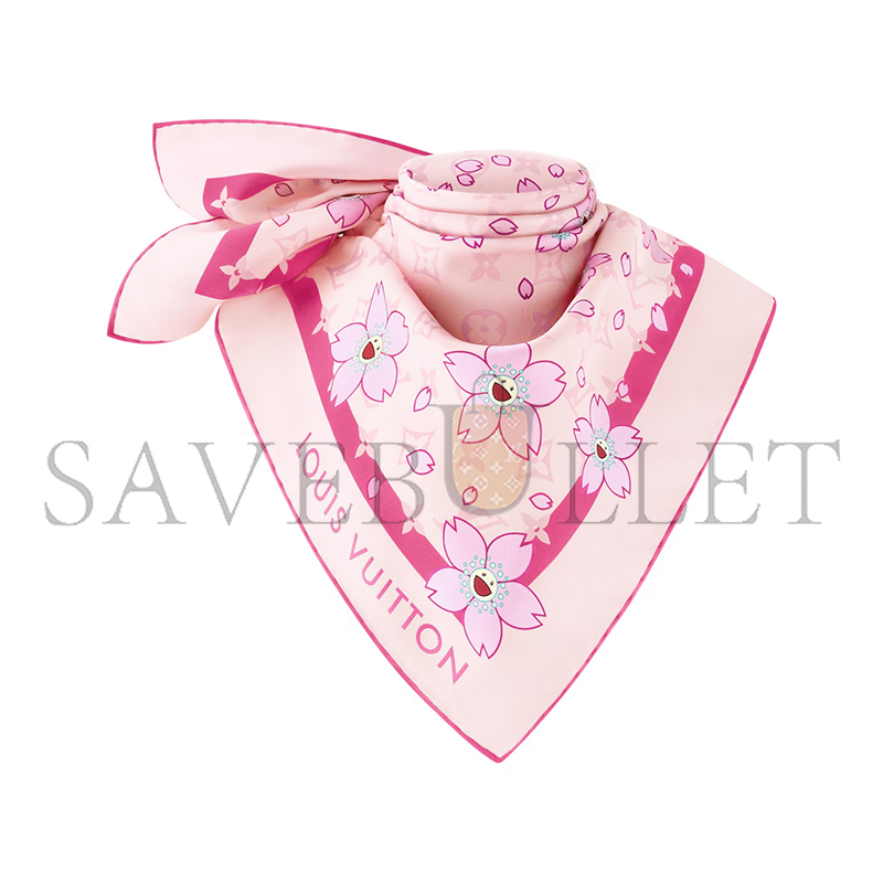 l0*is V*t0n murakami lv x tm monogram cherry blossom square 70 m94964 (67*67cm)
